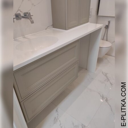 Акриловая столешница и мебель в ванную комнату