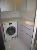 Кутові меблі для ванної зі стільницею зі штучного каменю