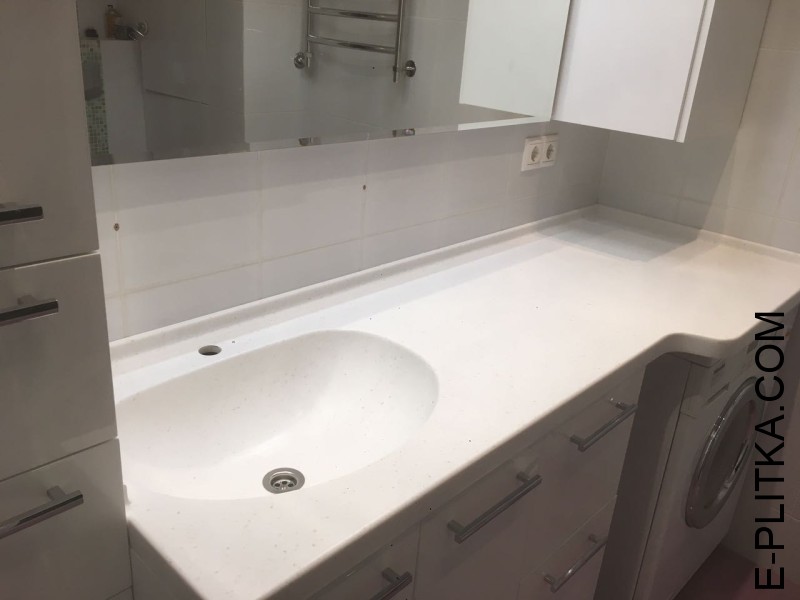 Стільниця для ванної під пральну машину та раковину