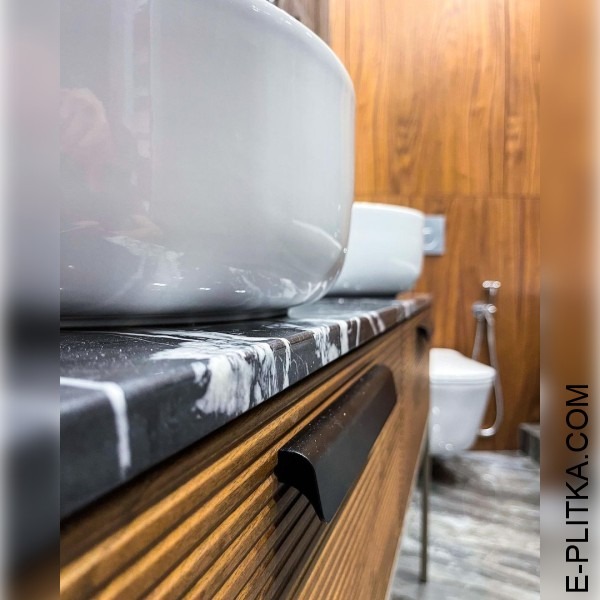 Дизайнерская мебель для ванной с двумя раковинами