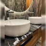 Дизайнерская мебель для ванной с двумя раковинами