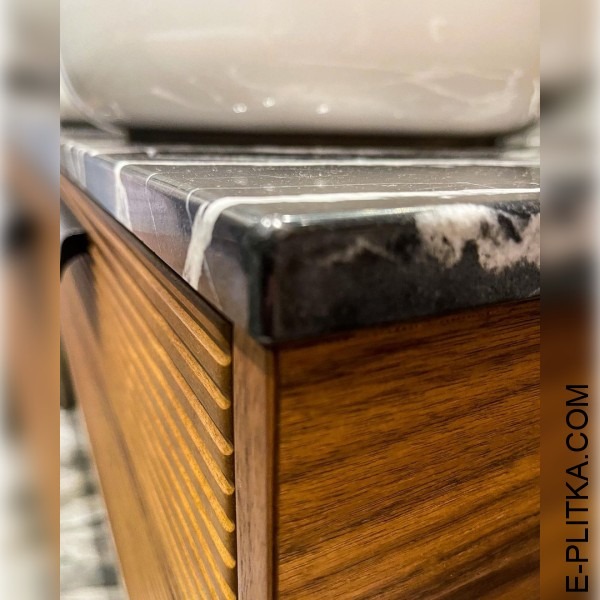 Дизайнерская мебель для ванной с двумя раковинами