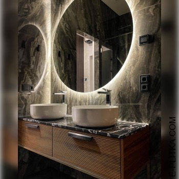 Дизайнерські меблі для ванної кімнати з двома раковинами