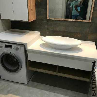 Дизайнерская мебель для ванной со столешницей