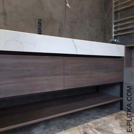 Эксклюзивная мебель для ванной комнаты с двумя раковинами