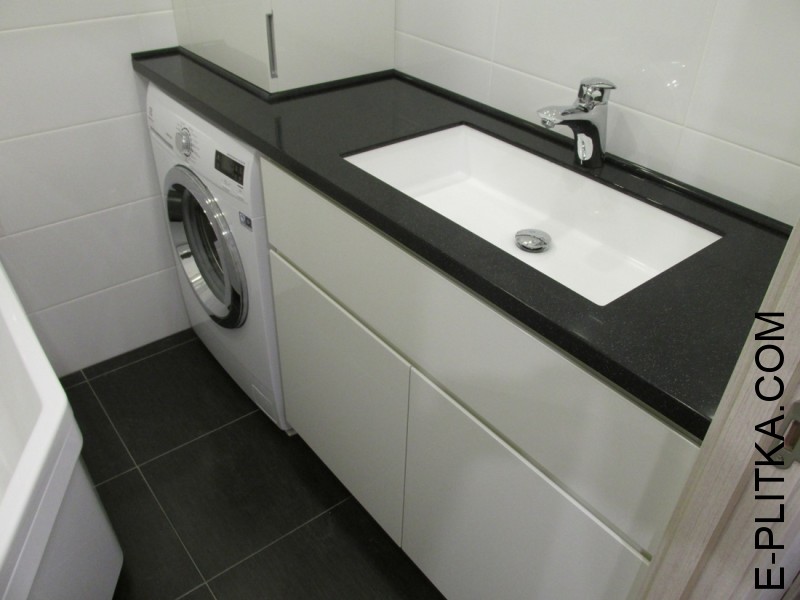 Нестандартная мебель для ванной со столешницей