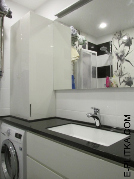 Нестандартная мебель для ванной со столешницей