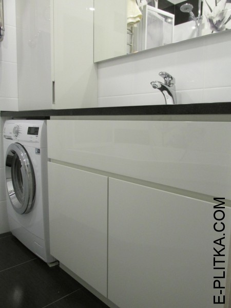 Нестандартная мебель для ванной со столешницей