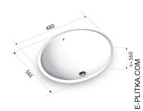Раковина из искусственного камня ma800