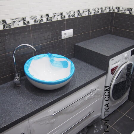 Столешница из искусственного камня в ванную