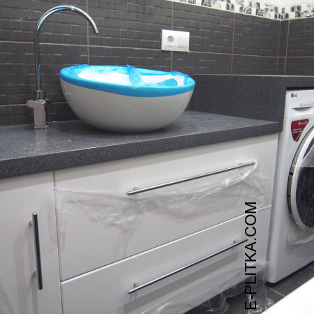 Столешница из искусственного камня в ванную