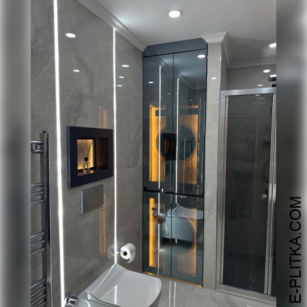 Меблі для пральної машини у ванній