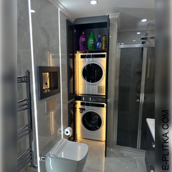 Мебель для стиральной машины в ванной | e-Plitka.com
