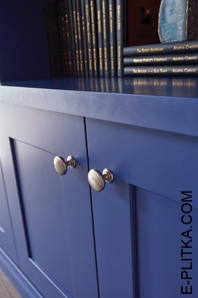 Мебель для библиотеки «Бенефис» в синем цвете