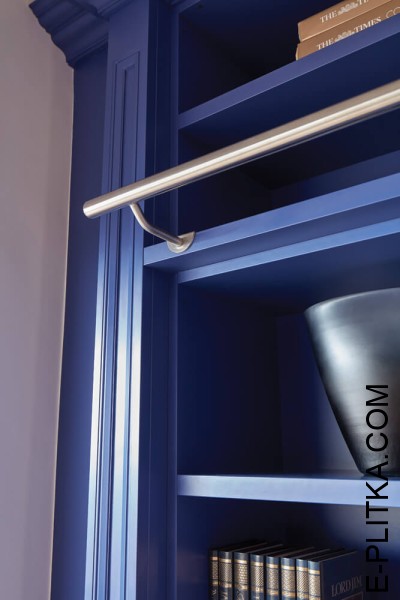 Мебель для библиотеки «Бенефис» в синем цвете