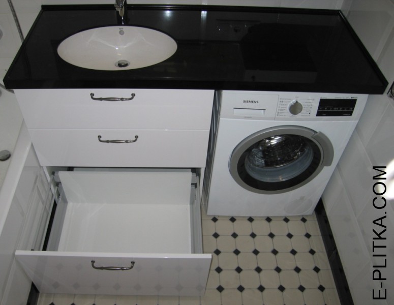 Шафа зі стільницею для ванної кімнати