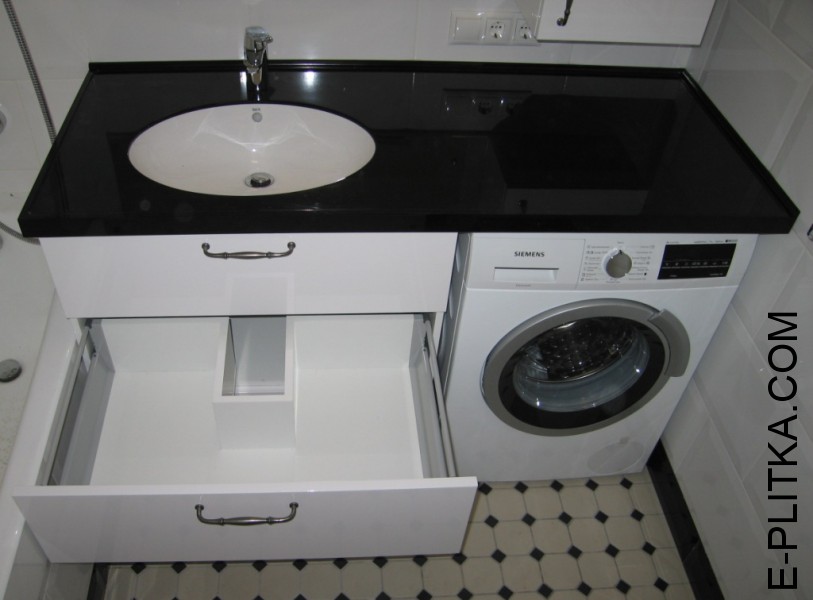 Шафа зі стільницею для ванної кімнати