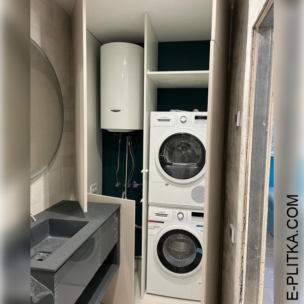 Изготовим мебель для ванной 130см для стиральной машины в Киеве под заказ нестандартных размеров и по индивидуальному дизайн-проекту. Встроенный в ванную комнату шкаф под стиральную и сушильную машину, бойлера. ЗВОНИТЕ ☎️ (063) 641 35 65 ✔️ Лучшее качеств