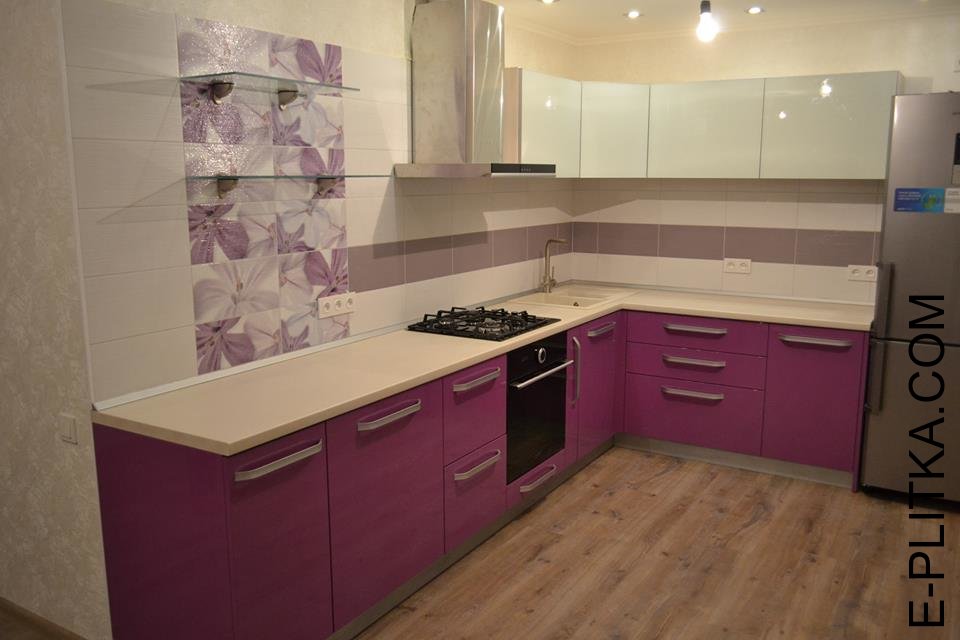 Кухня Pink в стиле Модерн