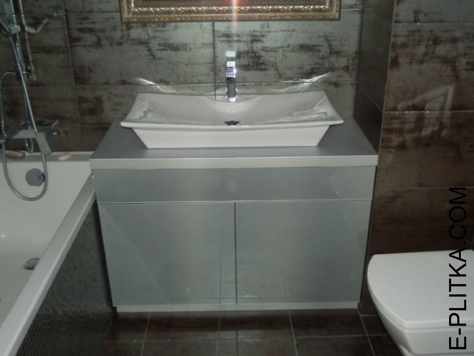 Нравится Эксклюзивная мебель для ванной со столешницей - сделаем по Вашим размерам