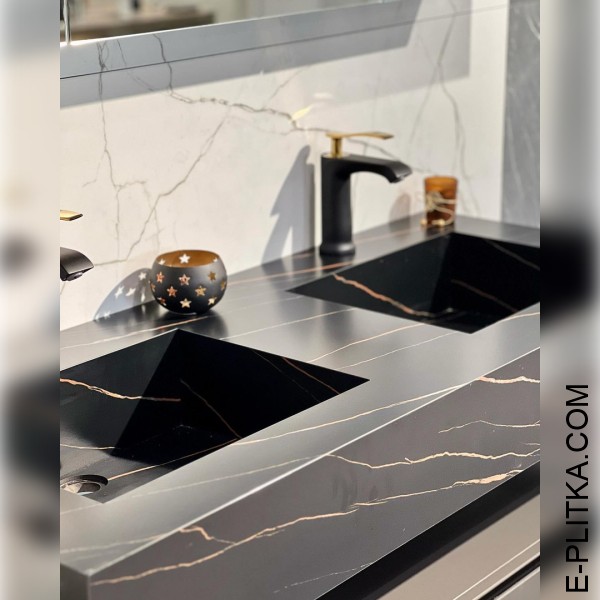 Мебель для ванной комнаты на 120 см с двумя раковинами