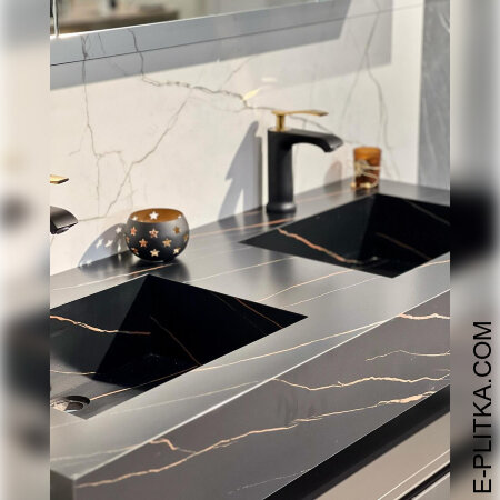 Мебель для ванной комнаты на 120 см с двумя раковинами