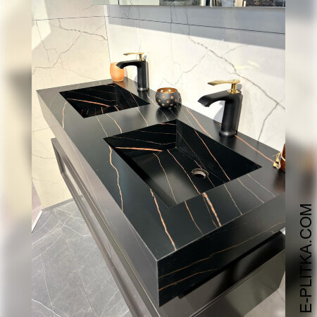 Мебель для ванной комнаты на 120 см с двумя раковинами