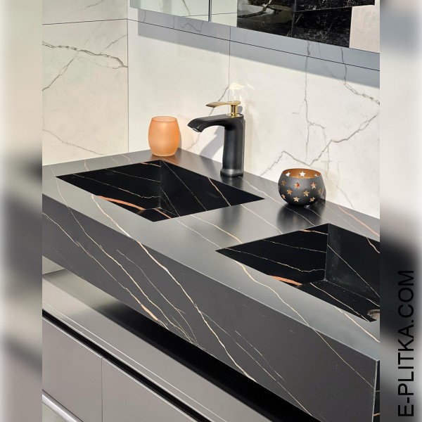 Мебель для ванной комнаты на 120 см с двумя раковинами