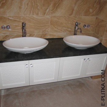 Вологостійкі меблі для ванної кімнати з двома раковинами