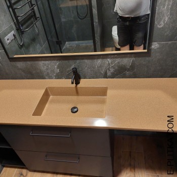 Стільниця з раковиною на замовлення для меблів з пральною машиною