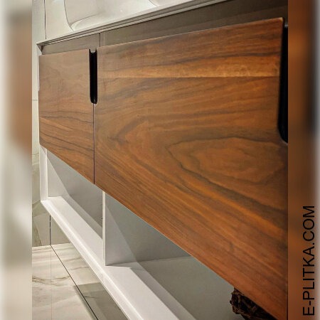 Мебель для ванной комнаты на 130 см с двумя раковинами