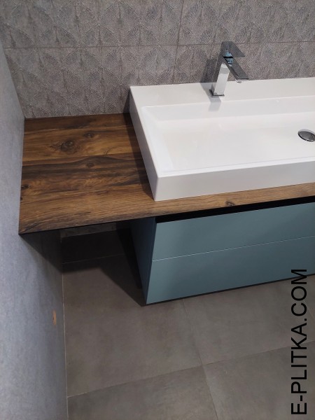 Столешница с накладной раковиной для мебели в ванную