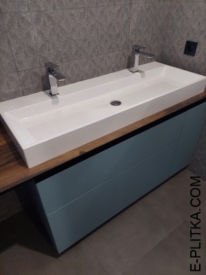 Столешница с накладной раковиной для мебели в ванную