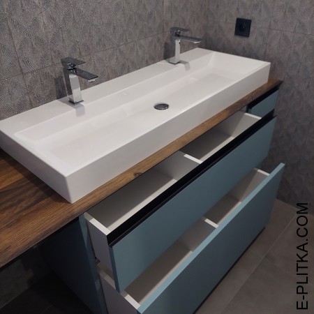 Столешница с накладной раковиной для мебели в ванную