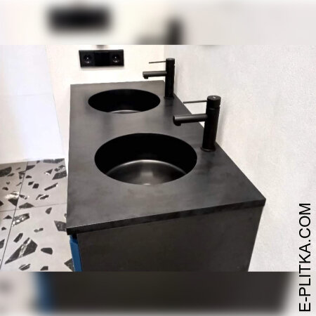 Мебель для ванной комнаты на 135 см с двумя раковинами