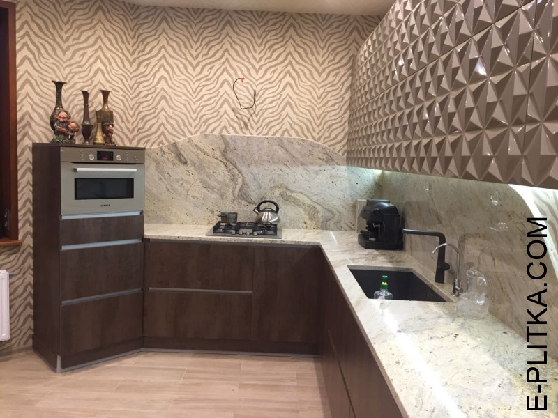 Технологичная и инновационная кухня с  3D фасадами и плитами Alvic!