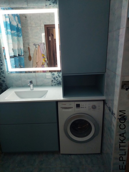 Виготовимо меблі на замовлення для бойлера та пральної машини для ванної кімнати в Києві нестандартної форми та за індивідуальним дизайн-проектом. Комплект меблів з вбудованим бойлером та пральною машиною. ТЕЛЕФОНУЙТЕ ☎️ +38(073) 576 63 03 ✔️ Гарантована