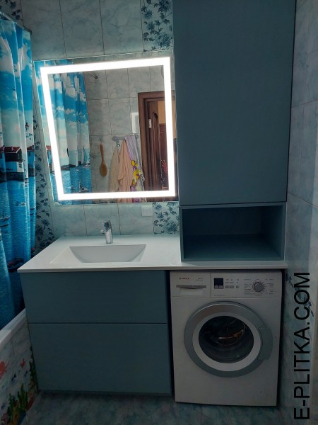 Меблі для бойлера та пральної машини у ванну