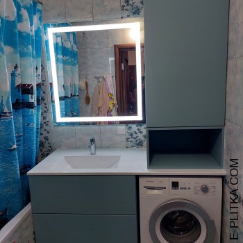 Меблі для бойлера та пральної машини у ванну