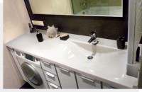 Лита раковина зі стільницею для ванної