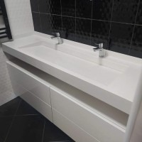 Меблі для ванної кімнати на 145 см із двома раковинами