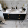 Мебель для ванной комнаты на 150 см с двумя раковинами