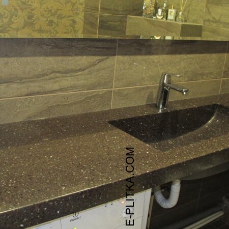 Столешница в ванной под раковину и стиральную