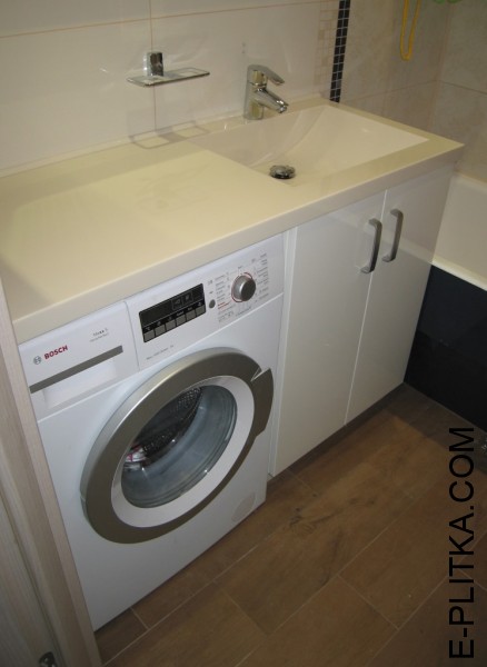 Стільниці для ванної під пральну машину та раковину