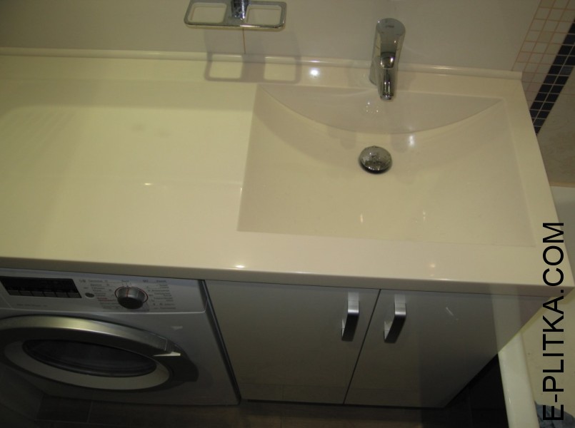 Стільниці для ванної під пральну машину та раковину