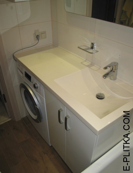 Стільниці для ванної під пральну машину та раковину