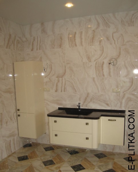 Подвесная мебель для ванной со столешницей и раковиной