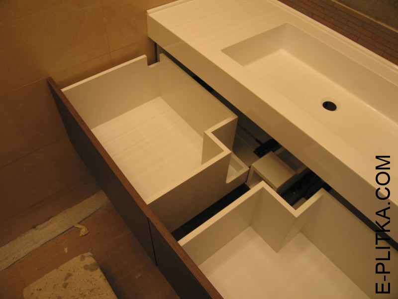 Подвесная мебель для ванной венге