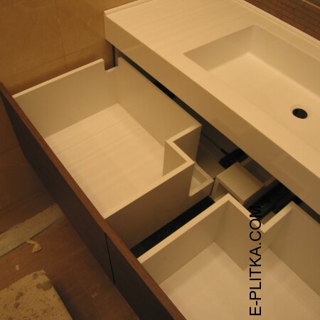 Подвесная мебель для ванной венге