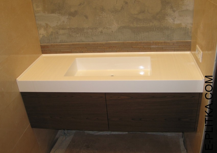 Подвесная мебель для ванной венге